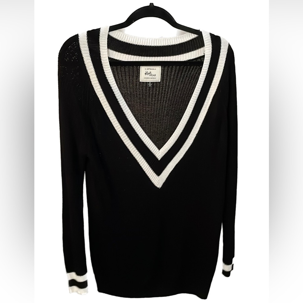 Cotton On Knit Wear Preppy Plunge Sweater